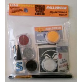   HALLOWEEN csillámtetoválás készlet (32 db-os - 25 sablon / 5 csillámpor)