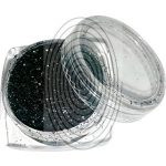 Fekete (koromfekete) csillámpor (5 ml) - (HF66-1 - B1000)
