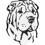 Shar pei fej 1. - autómatrica, autódekor