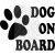Dog on Board - autómatrica, autódekor