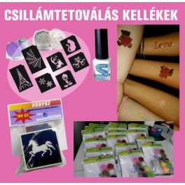 Csillámtetoválás kellékek