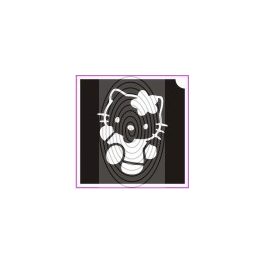Hello Kitty virággal (csss0042)