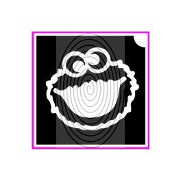 Sütiszörny fej, Cookie Monster (csss0376)