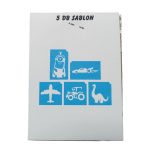 Fiús -  csillámtetoválás SABLON készlet - 5 darabos - "D" variáció