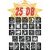 HALLOWEEN -  csillámtetoválás SABLON készlet - 25 darabos